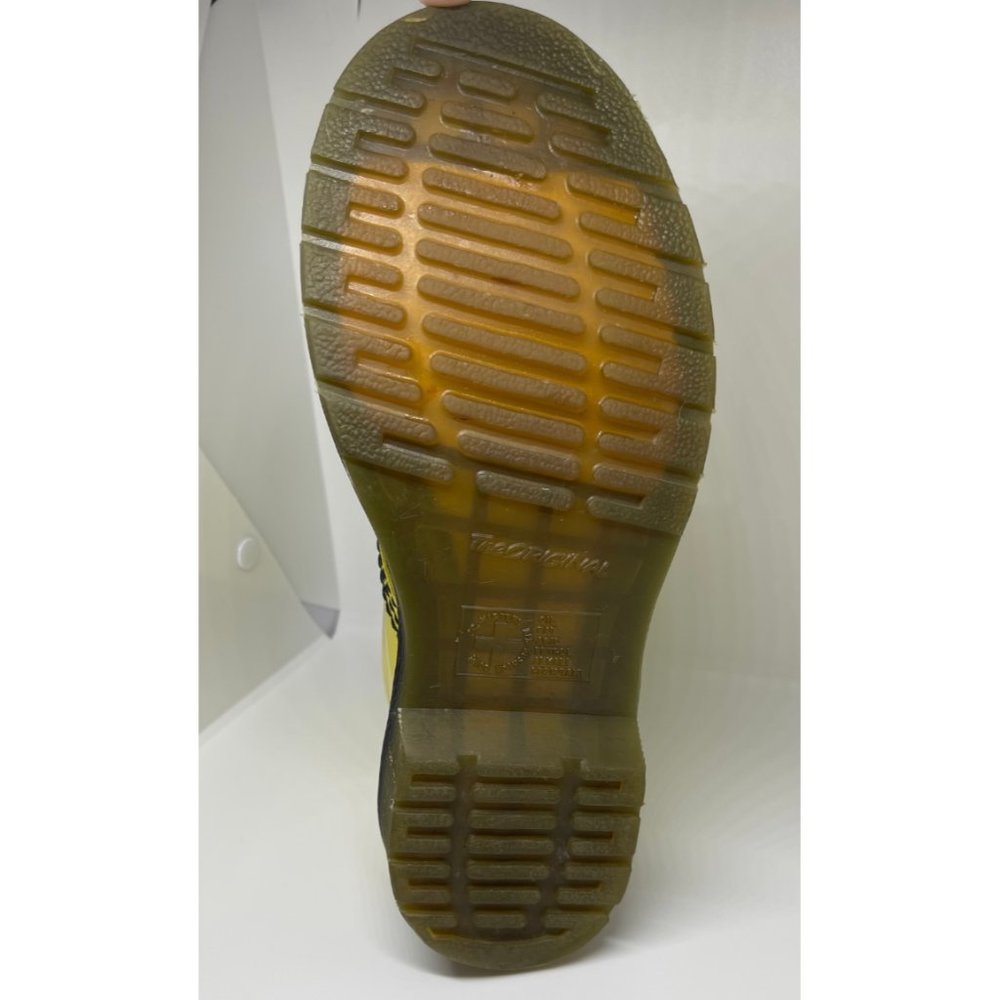 DR. MARTENS Yellow Patent Leather Ankle Boots - Picture 11 of 12